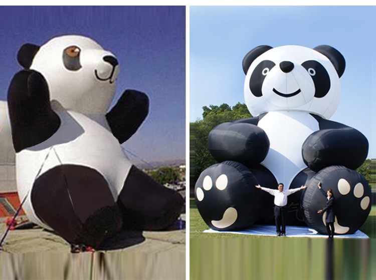 弋江充气熊猫展示